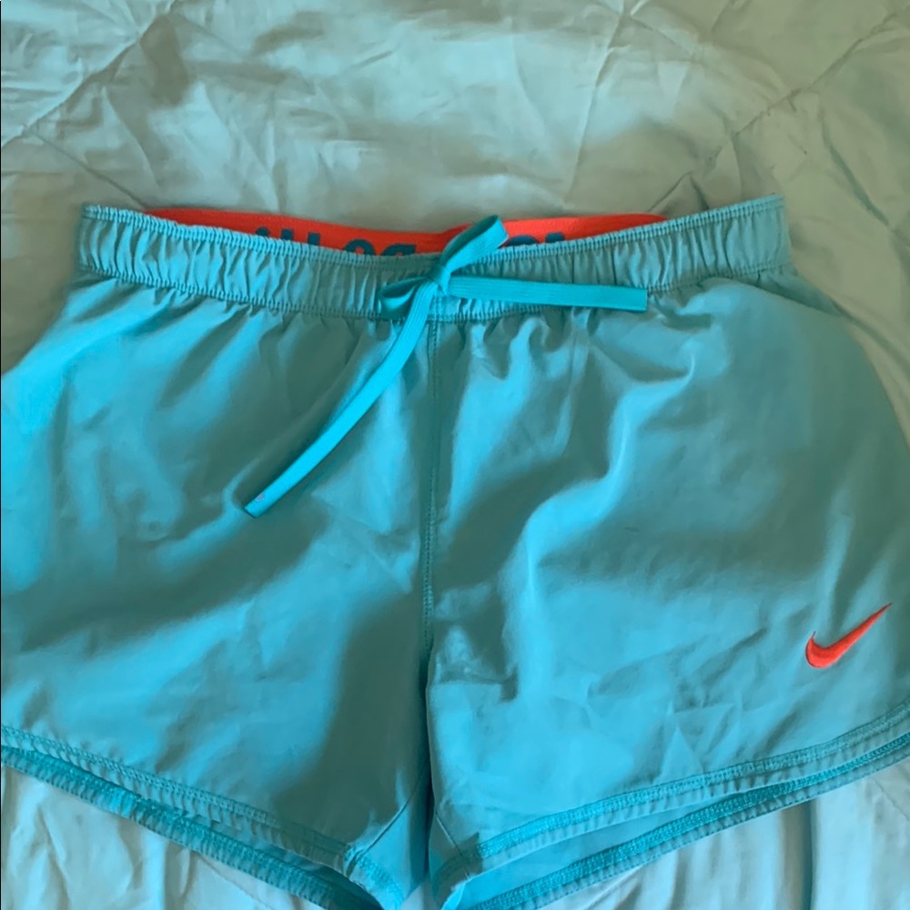 Nike Turquoise Athletic Shorts